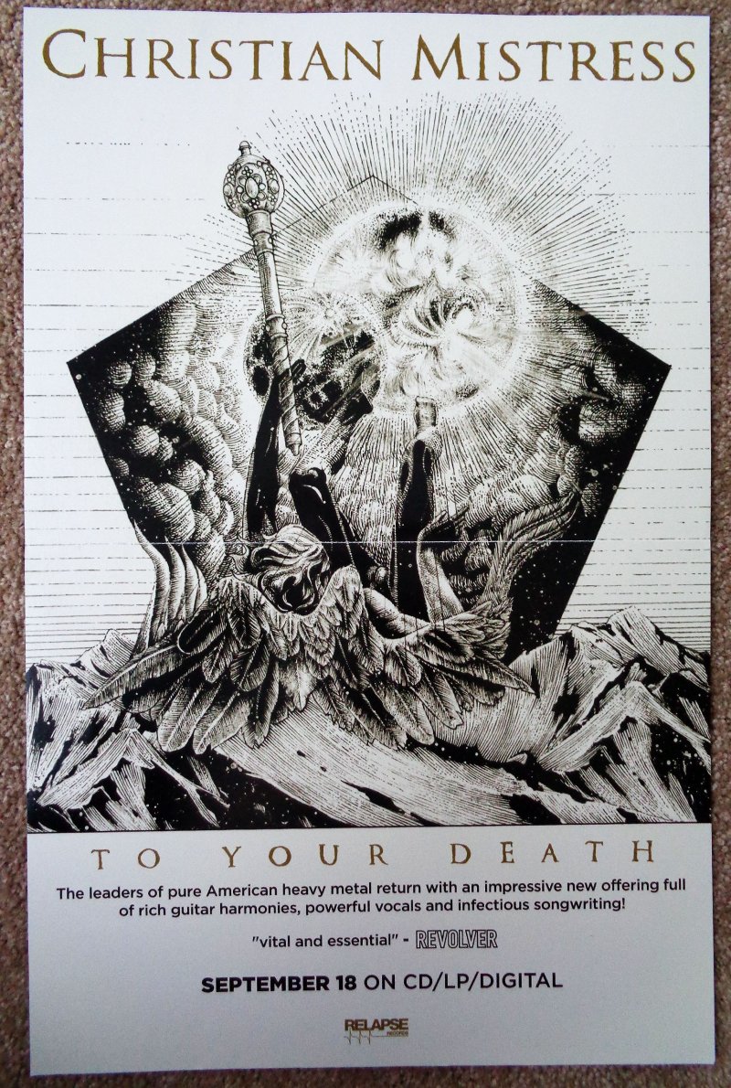 Image 2 of WINDHAND / CHRISTIAN MISTRESS POSTER Grief's Infernal Flower / To Your Death