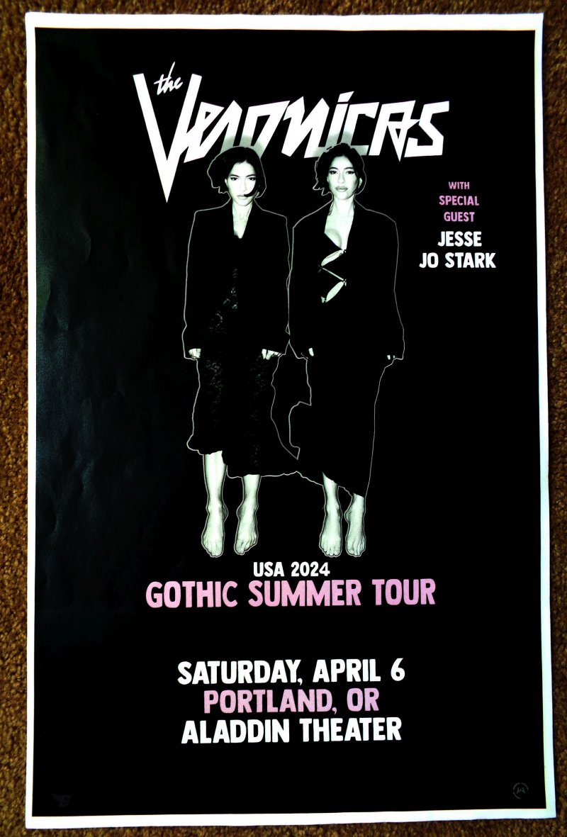 Image 0 of Veronicas THE VERONICAS 2024 Gig POSTER Portland Oregon Concert 