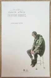 Albarn DAMON ALBARN Album POSTER Everyday Robots BLUR / GORILLAZ