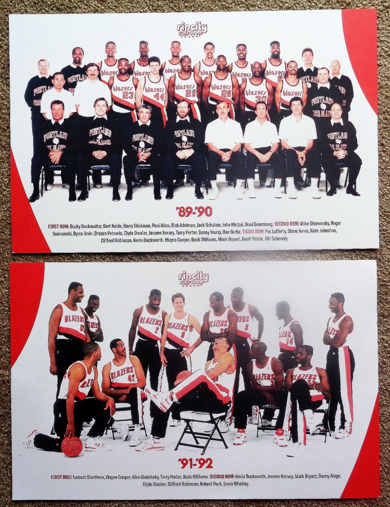 Portland Blazers 89-90 91-92 Finals POSTER 25Handout DRAZEN PETROVIC Rookie SGA