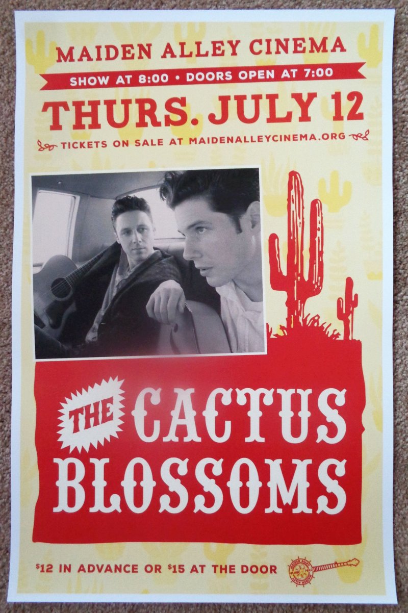 Image 0 of CACTUS BLOSSOMS 2018 Gig POSTER Peducah Kentucky Concert