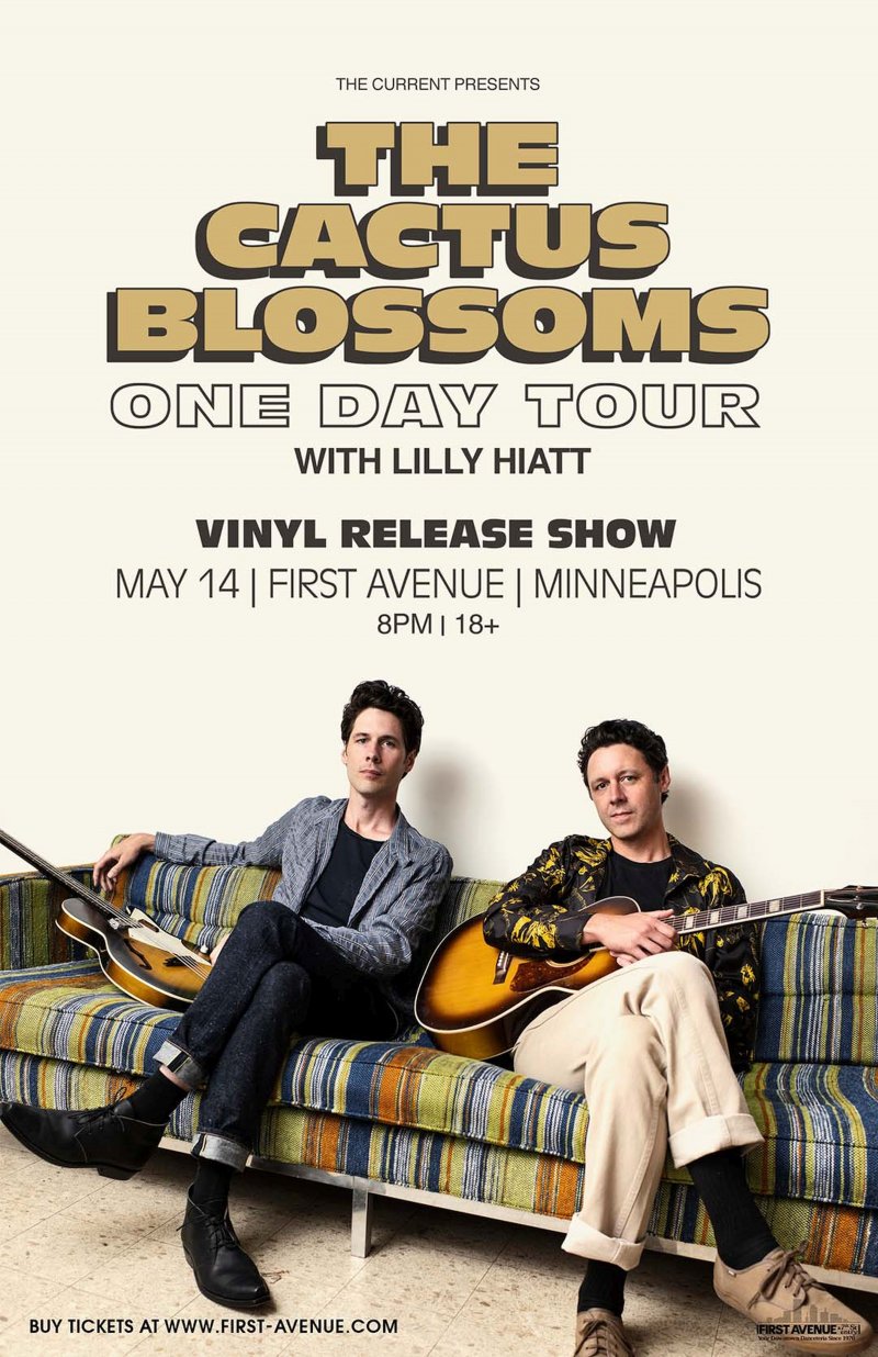 Image 0 of CACTUS BLOSSOMS 2022 Gig POSTER Minneapolis Minnesota Concert