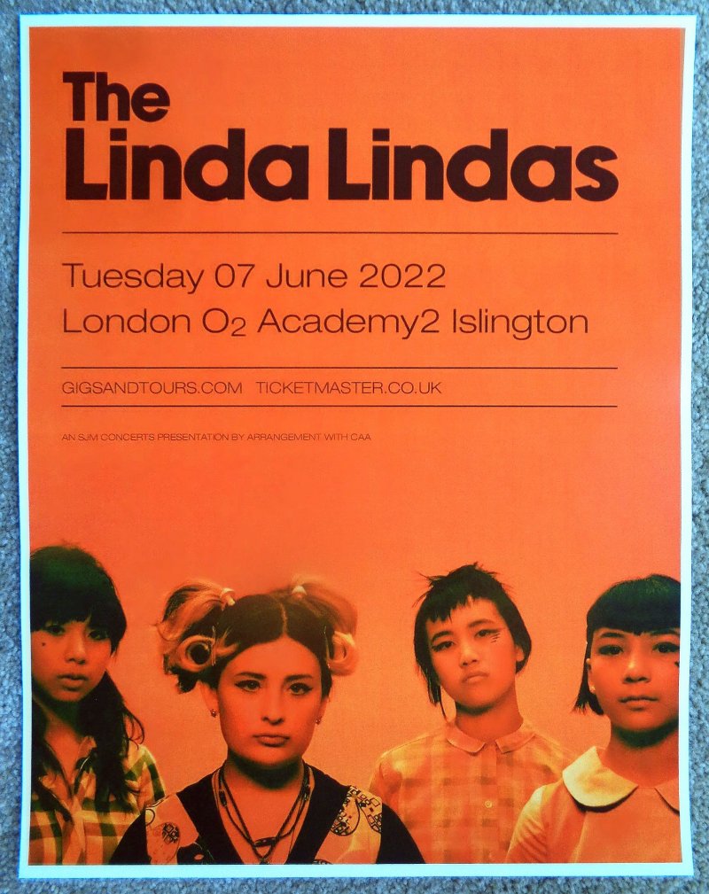 Image 0 of LINDA LINDAS Gig POSTER 2022 London United Kingdom Concert 