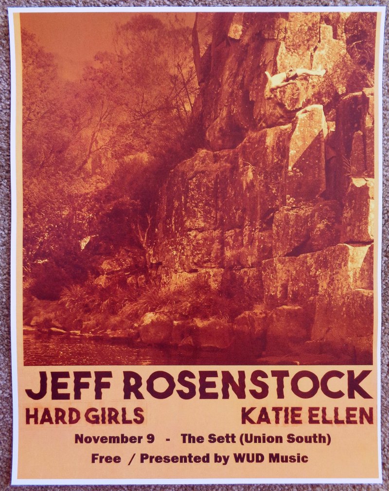 Rosenstock JEFF ROSENSTOCK 2016 Gig POSTER Madison,Wisconsin Concert 
