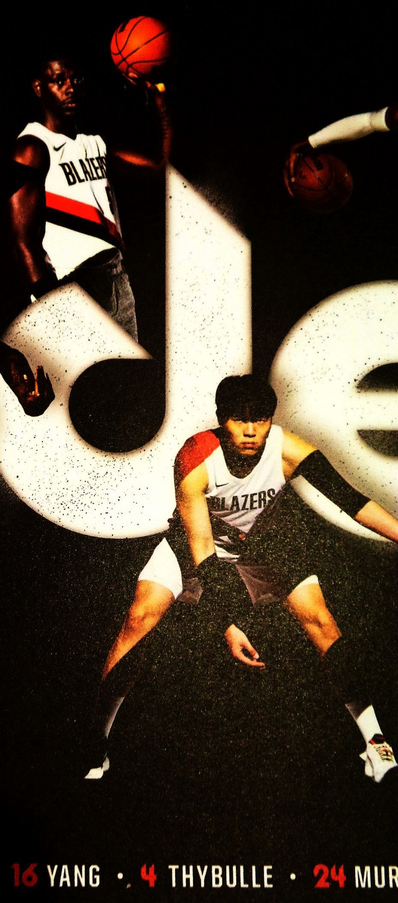 Image 1 of Portland Trailblazers 2025-26 TEAM POSTER Blazers Avdija Lillard YANG HANSEN