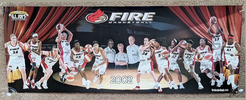Image 0 of Portland FIRE 2002 TEAM POSTER Handout Jackie Stiles / Crawley + 11 More SGA