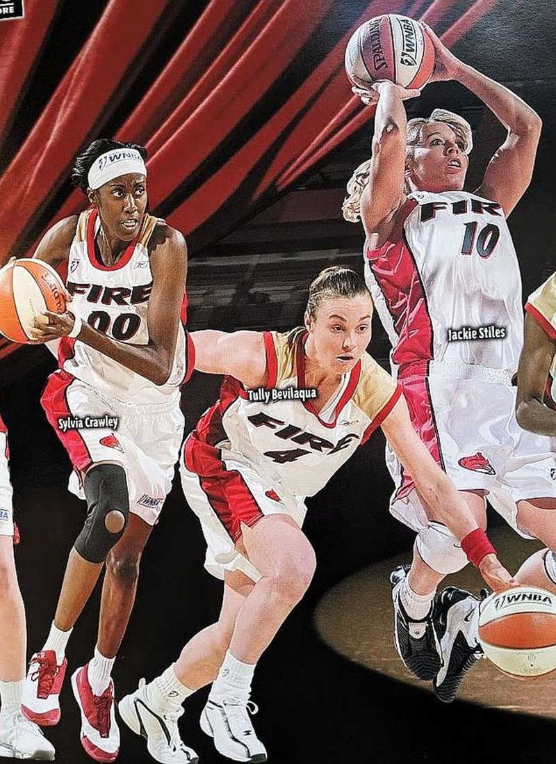 Image 1 of Portland FIRE 2002 TEAM POSTER Handout Jackie Stiles / Crawley + 11 More SGA