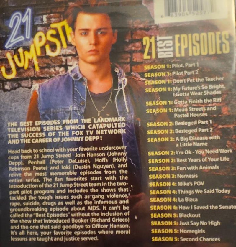 Image 1 of Johnny Depp DVD 21 Jump Street TV Series 21 Best Episodes