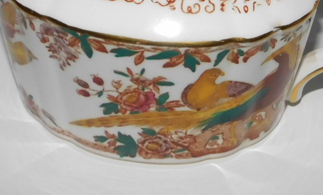 Image 4 of Royal Crown Derby Olde Avesbury Sugar Bowl Vintage Peacock Brown Bone China
