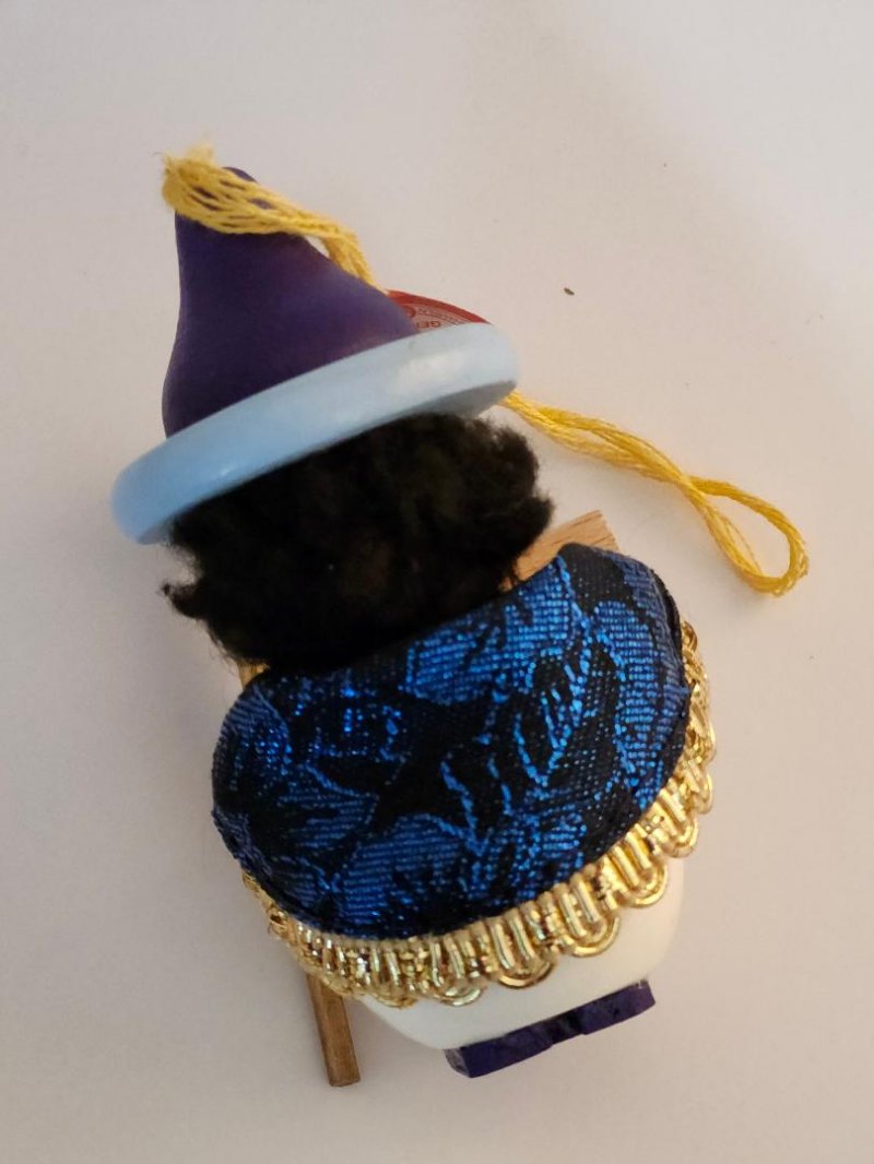 Image 5 of Steinbach Christmas Ornament Wooden Wizard Ornament Vintage Wood Decor