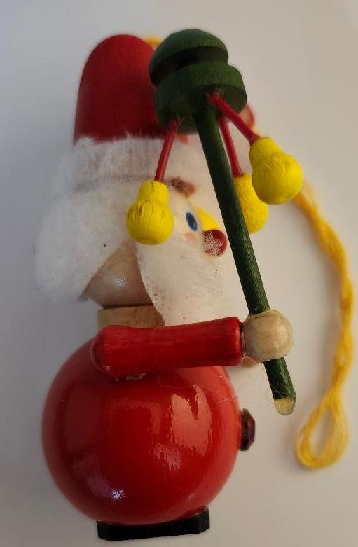 Image 2 of Steinbach Christmas Ornament Wooden Santa Claus Ornament Vintage Wood Decor