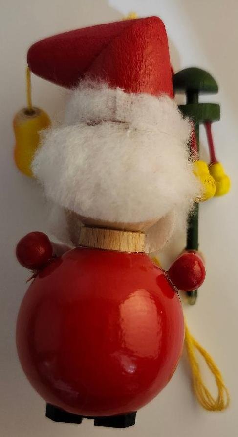 Image 3 of Steinbach Christmas Ornament Wooden Santa Claus Ornament Vintage Wood Decor