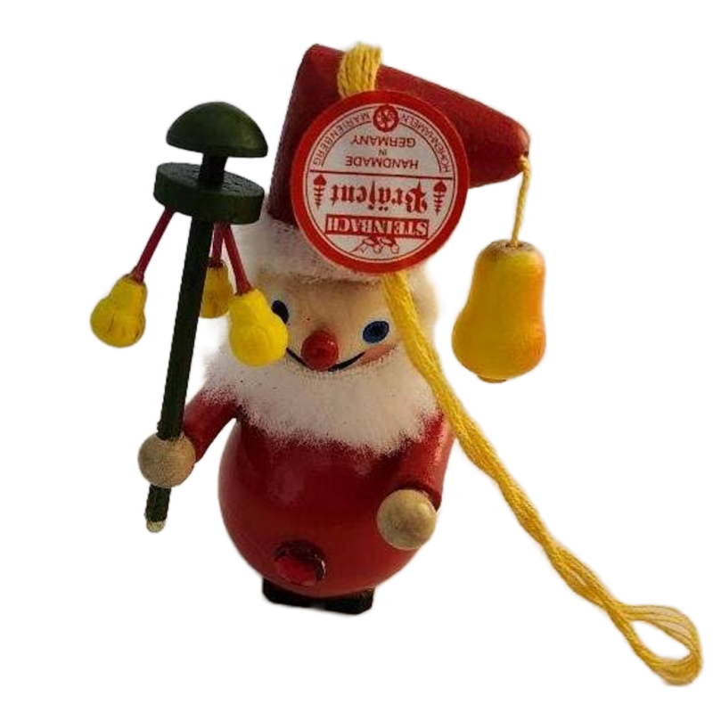 Image 0 of Steinbach Christmas Ornament Wooden Santa Claus Ornament Vintage Wood Decor