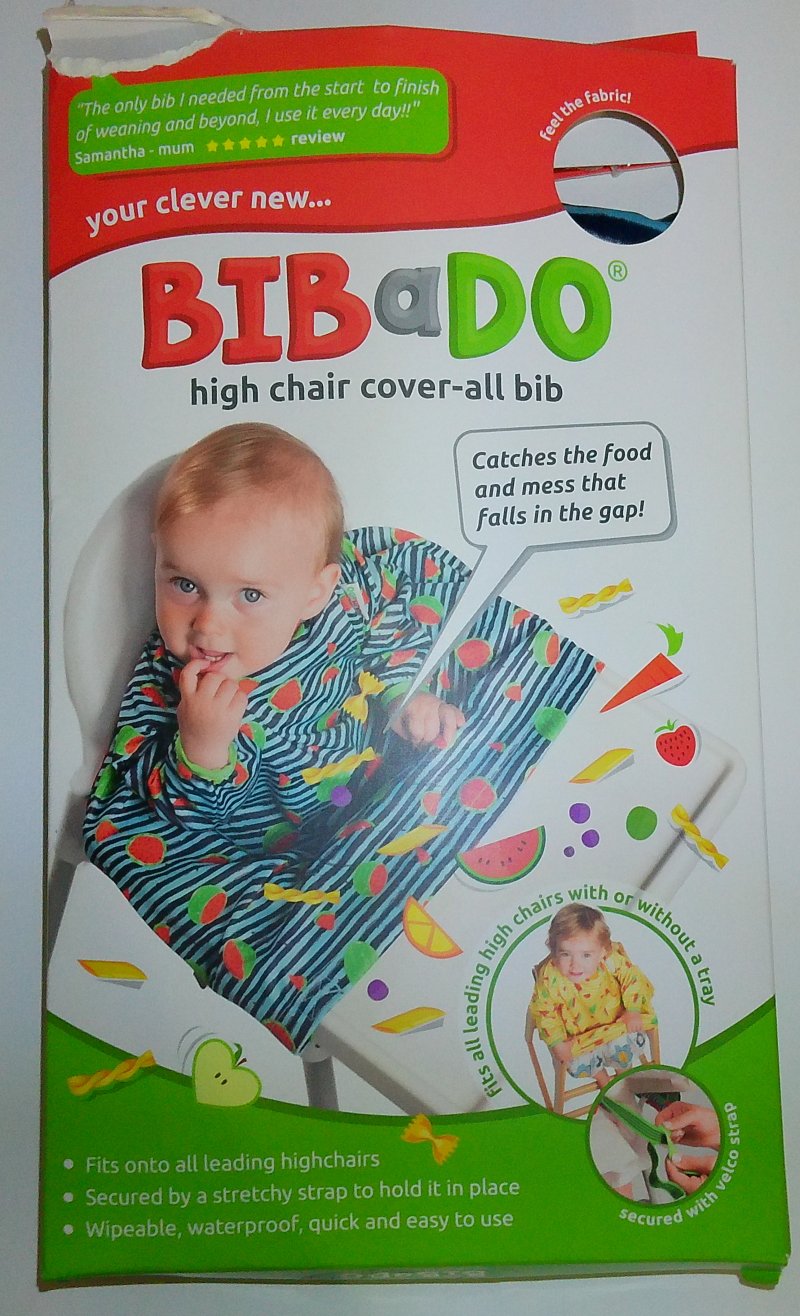 Image 1 of Baby Bibado 6 to 12 Month Long Sleeve Blue Cover-all Watermelon Fruit Pattern