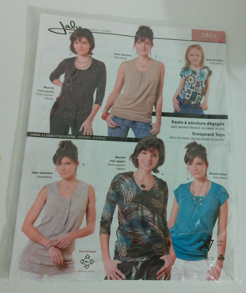 Jalie Sewing Pattern 2806 Three Quarter Inch Sleeves Short Sleeve Blouses Shirts