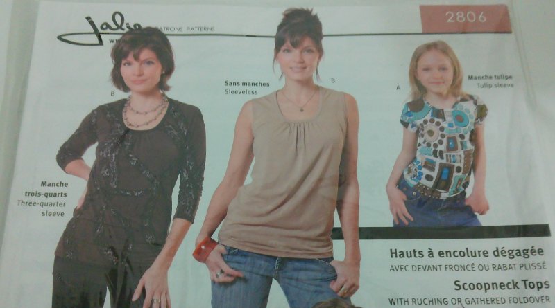 Image 1 of Jalie Sewing Pattern 2806 Three Quarter Inch Sleeves Short Sleeve Blouses Shirts