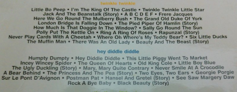 Image 2 of 101 Childrens Favorites Nursery Rhymes Stories Songs Music on 5 CD Set Vtg