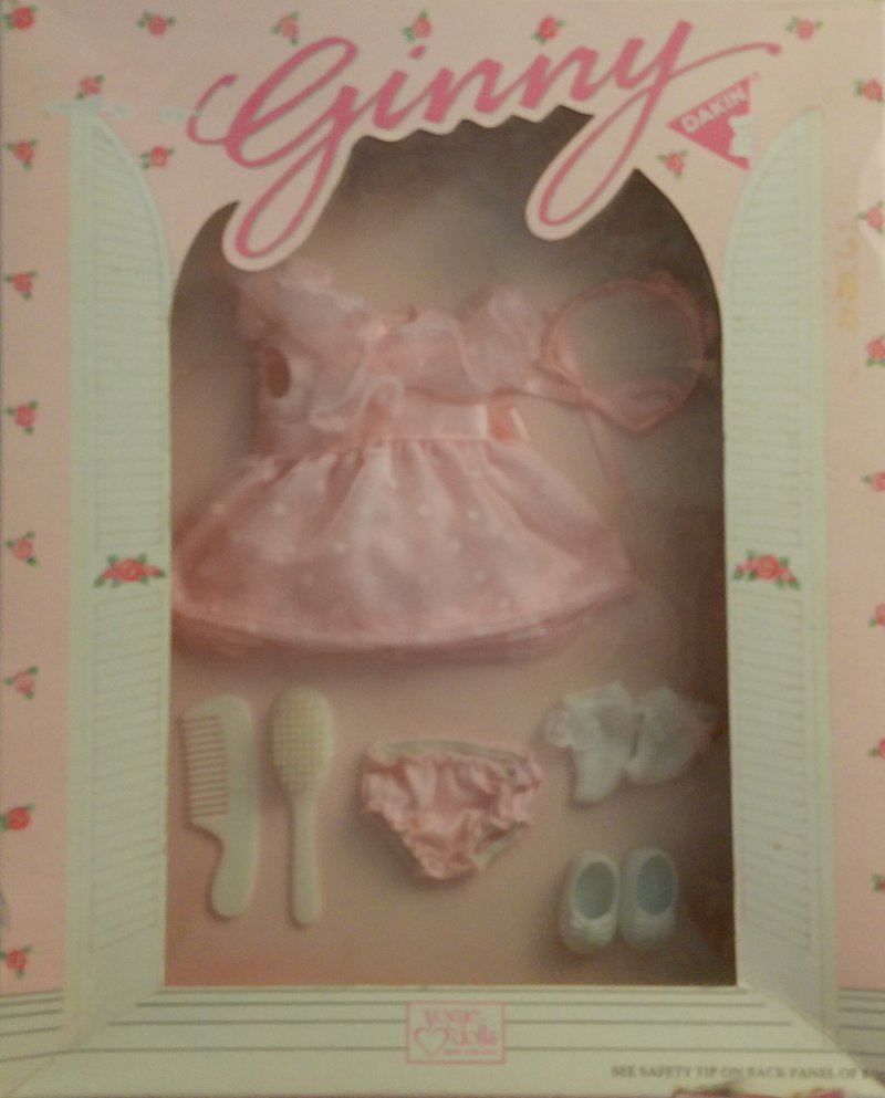 Vogue Ginny Doll Ensemble Outfit w/ Doll Accessories Pink White Clothing Vintage