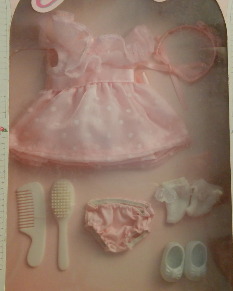 Image 1 of Vogue Ginny Doll Ensemble Outfit w/ Doll Accessories Pink White Clothing Vintage