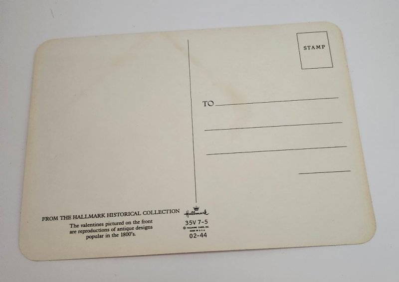 Image 1 of True Vintage Valentine's Day Postcard Thinking of You Post Card