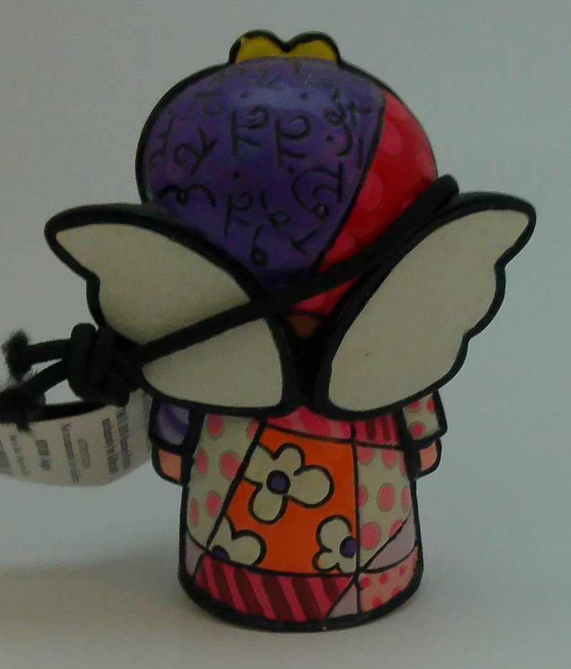 Image 2 of Romero Britto Faith Mini Angel Girl Figurine Colorful Miniature Angel 2.25