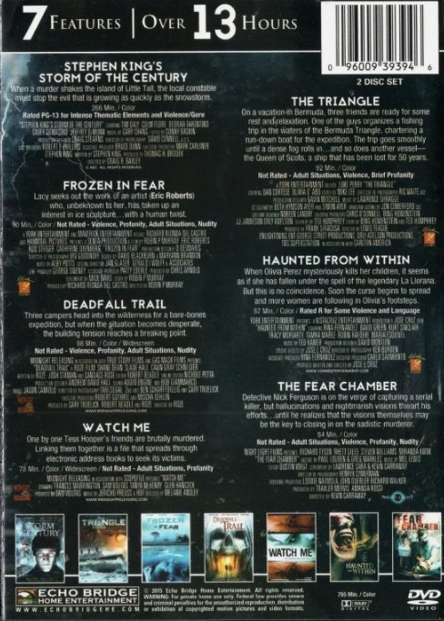 Image 1 of Stephen King DVD King's 6 Bonus Movies Collection Storm of the Century Hindsight