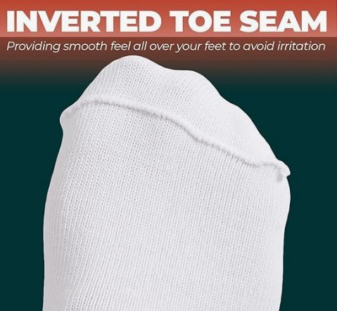 Image 5 of Men Womens Fortivo Super Wide Stretchable White Unisex Socks For Swollen Feet OS