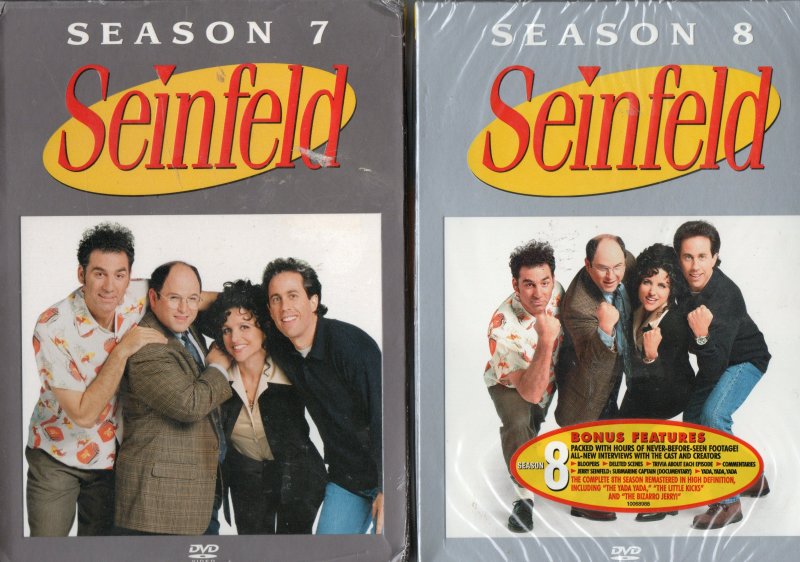 Jerry Seinfeld DVD TV Series Season 7 and 8 Funny Sitcom Special Features