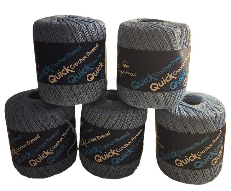 Empress Quick Crochet Thread Baby Blue Knitting Thread Crafts Crafting Lot of 6