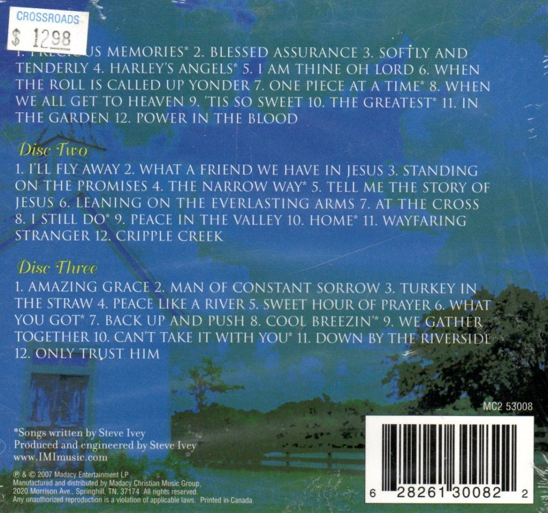 Image 1 of Steve Ivey Christian Music CD 36 Songs of Hope Precious Memories