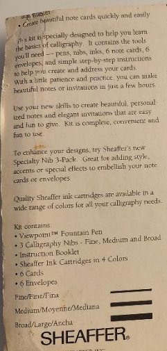 Image 1 of Sheaffer Calligraphy Fountain Pen Set Drawing Kit with Nibs Cartridges Lot of 2