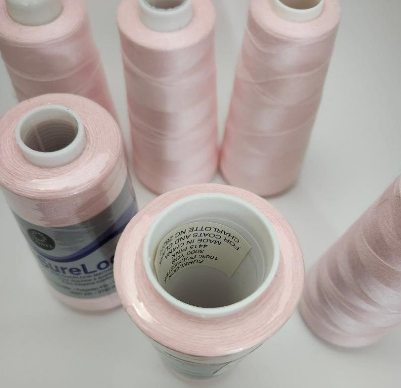 Image 1 of SureLock Pink Serging Thread 3000 Yards 4415 Overlock Machines Lot of 5