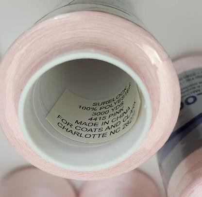 Image 2 of SureLock Pink Serging Thread 3000 Yards 4415 Overlock Machines Lot of 5