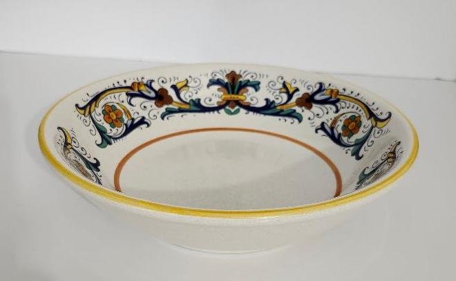 Image 1 of Sur La Table Ceramica Nova Deruta Italy Italian Pasta Bowl Ricco Pattern
