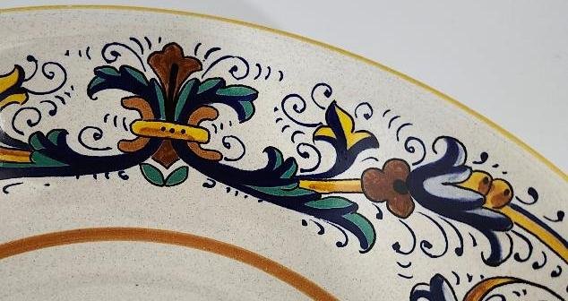 Image 2 of Sur La Table Ceramica Nova Deruta Italy Italian Pasta Bowl Ricco Pattern