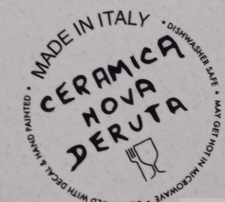 Image 2 of Sur La Table Ceramica Nova Deruta Italy Italian Dinner Plate Ricco Pattern