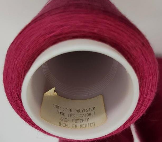 Image 1 of SureLock Fuchsia Pink Serging Thread 3000 Yards for Overlock Machines 6122 Lot o