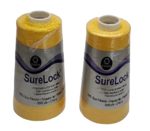 SureLock Spark Gold Serging Thread 3000 Yards Overlock Machines 0182 Lot of 2