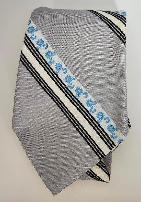 Mens Floral Vintage XL Tie by JcPenny Contemporary Necktie in Blue 68 Inches