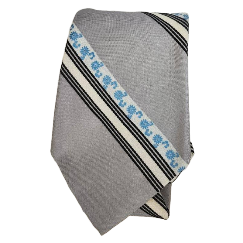 Mens Floral Vintage XL Tie by JcPenny Contemporary Necktie in Blue 68 Inches