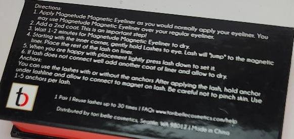 Image 2 of Ladies Tori Belle Magnetic Lashes Eyelashes & Anchors Wonderlash False Eyelashes