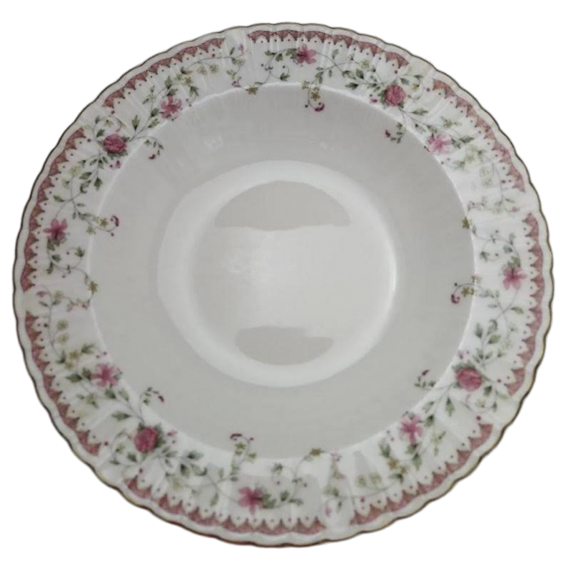 Retired Petit Mikasa Vegetable Bowl Vintage Radford Pattern Chic Pink Floral