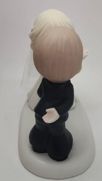 Image 4 of Married Couple Cake Topper Precious Moments Bride Groom May I have This Dance