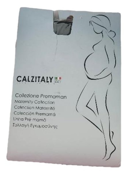 Calzitaly Maternity Tights for Pregnant Women 100 Percent Denier Opaque XL Black