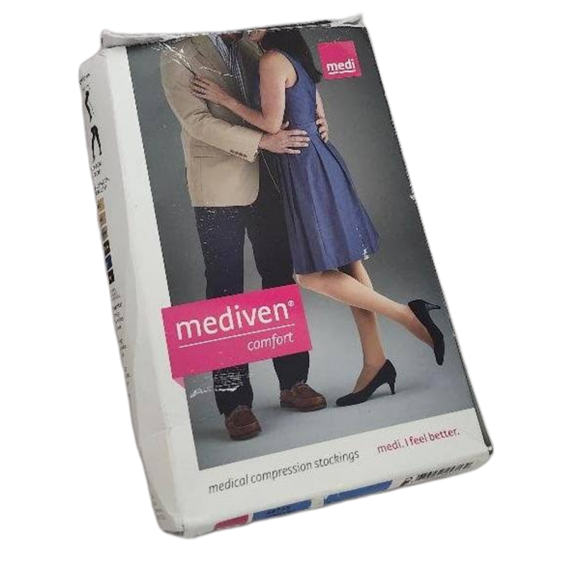 Mediven Compression Stockings Thigh High Lace Top Band 15 to 20 Sz III Open Toe