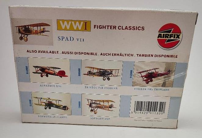 Image 1 of Airfix WWI Fighter Classics 1/72 Model Kit SPAD VII Skill Level II 00081 France