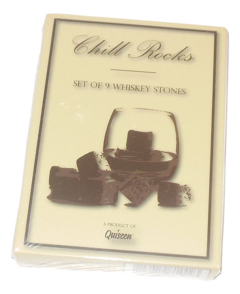 Chill Rocks Set of 9 Whiskey Stones by Quiseen Use for Chilling Drinks Beverages