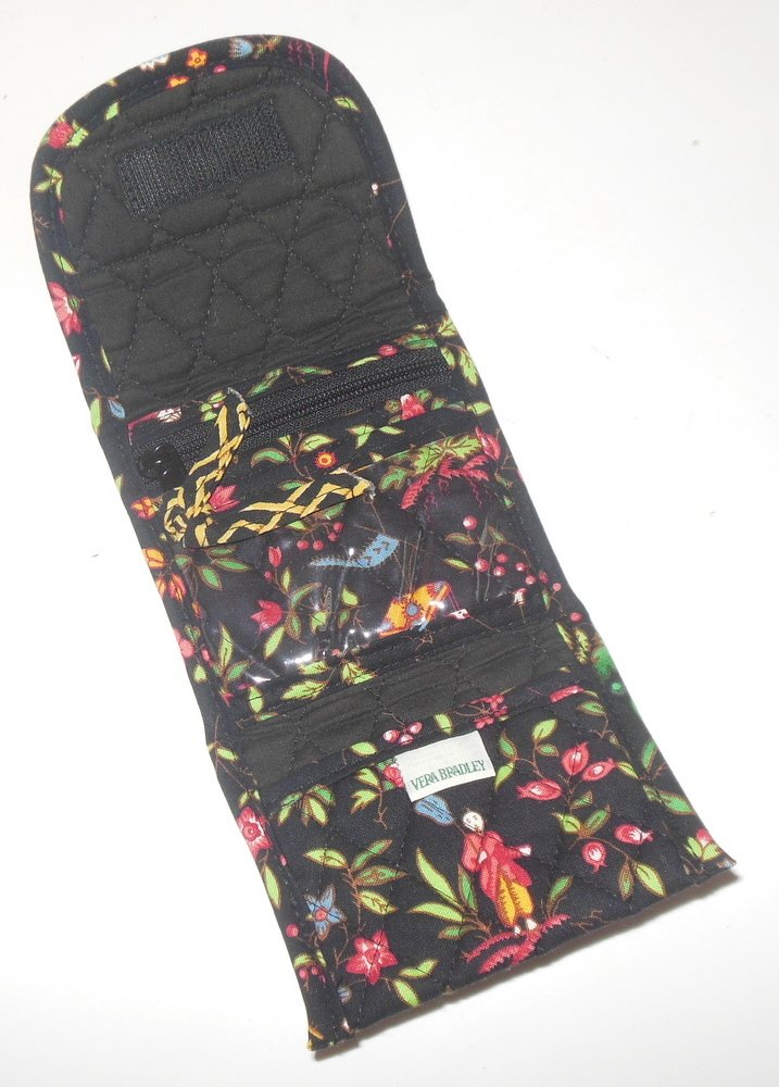 Image 1 of Vera Bradley Cotton Trifold Wallet Ming Japanese Oriental Floral Ladies Wallet