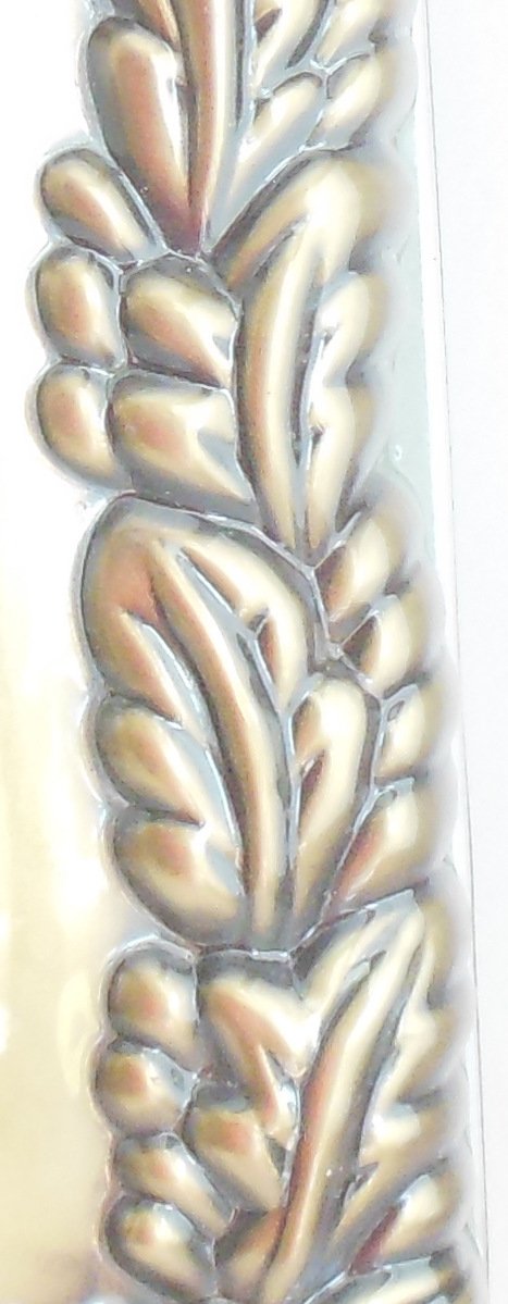 Image 2 of Vintage Betsy Fields Antique Brass Single Switch Wall Plate Cover Raised Leaf