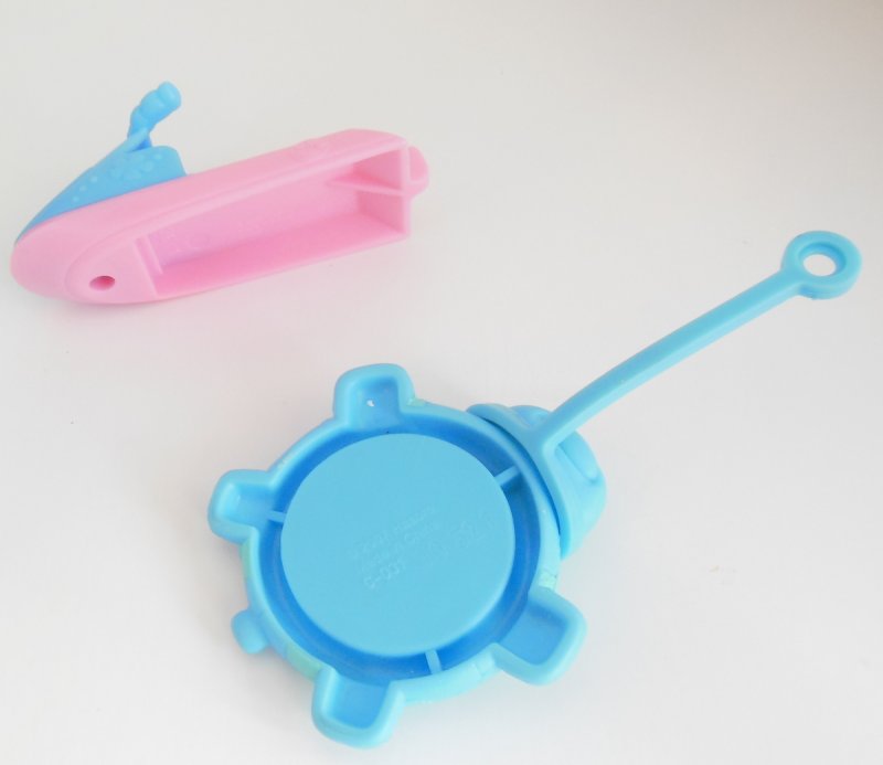 Image 3 of Littlest Pet Shop Toy Accessory LPS Lot Pink Jet Ski Doughnut Turtle Tube Raft